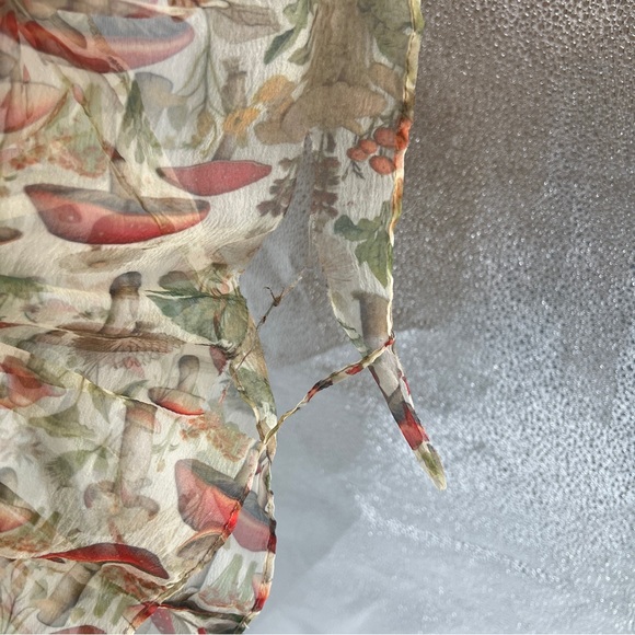 Selkie The Elfin Eat Me Mushroom Ruffled Sleeveless Formal Maxi Dress Gown 3X - Picture 10 of 10